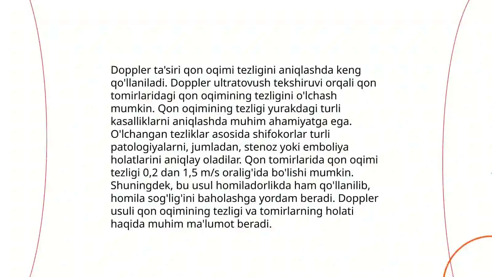 Qon Oqimi Tezligini Aniqlash 4
