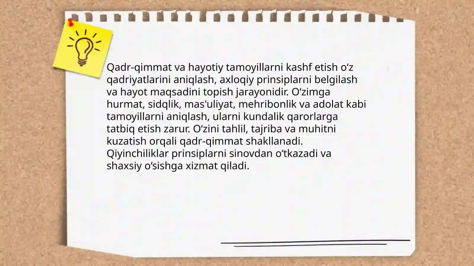 Men qanday insonman. Öz oʻzimni kashf etish 4