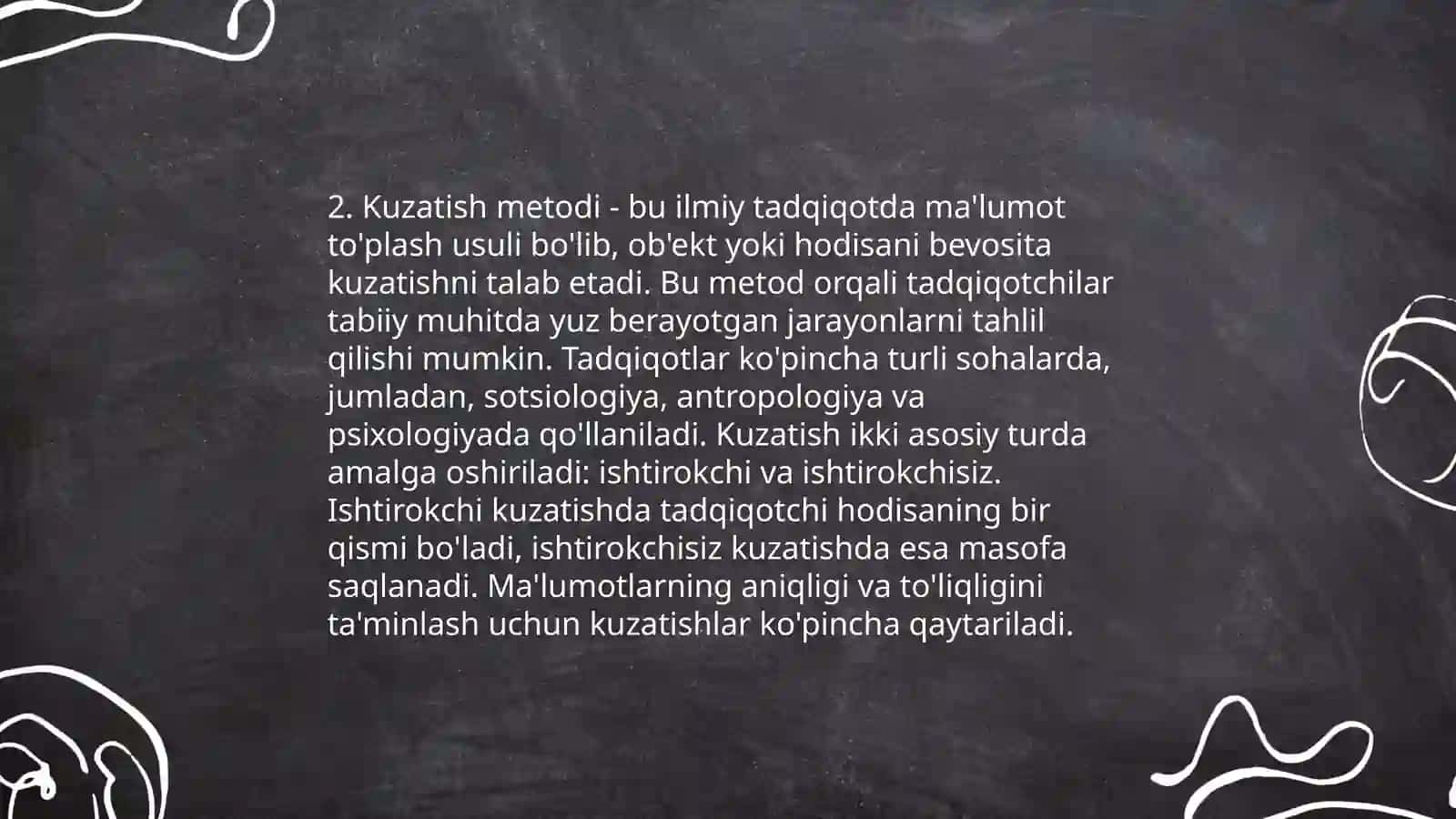 Hozirgi zamon psixologiyasining tadqiqot metodlari 4
