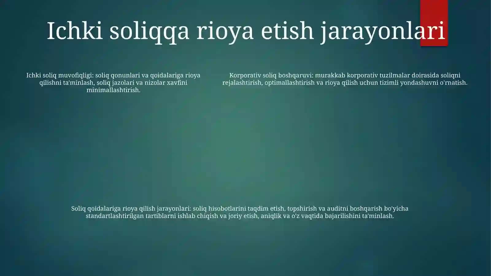 Korporativ Tuzilmalarda Soliq Menejmentini Tashkil Etish 4