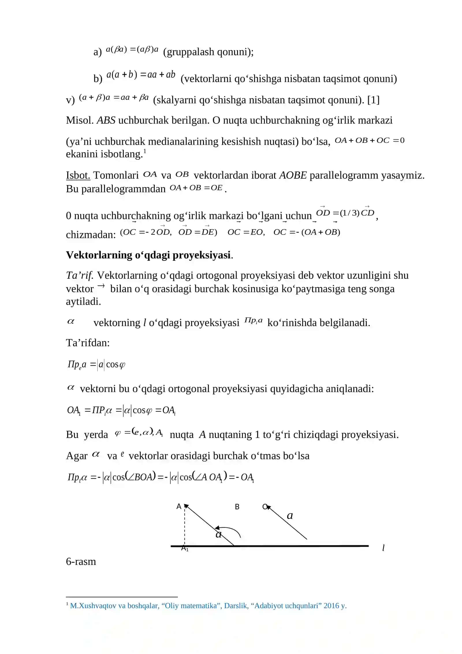 Skalyar va vektorlar 4