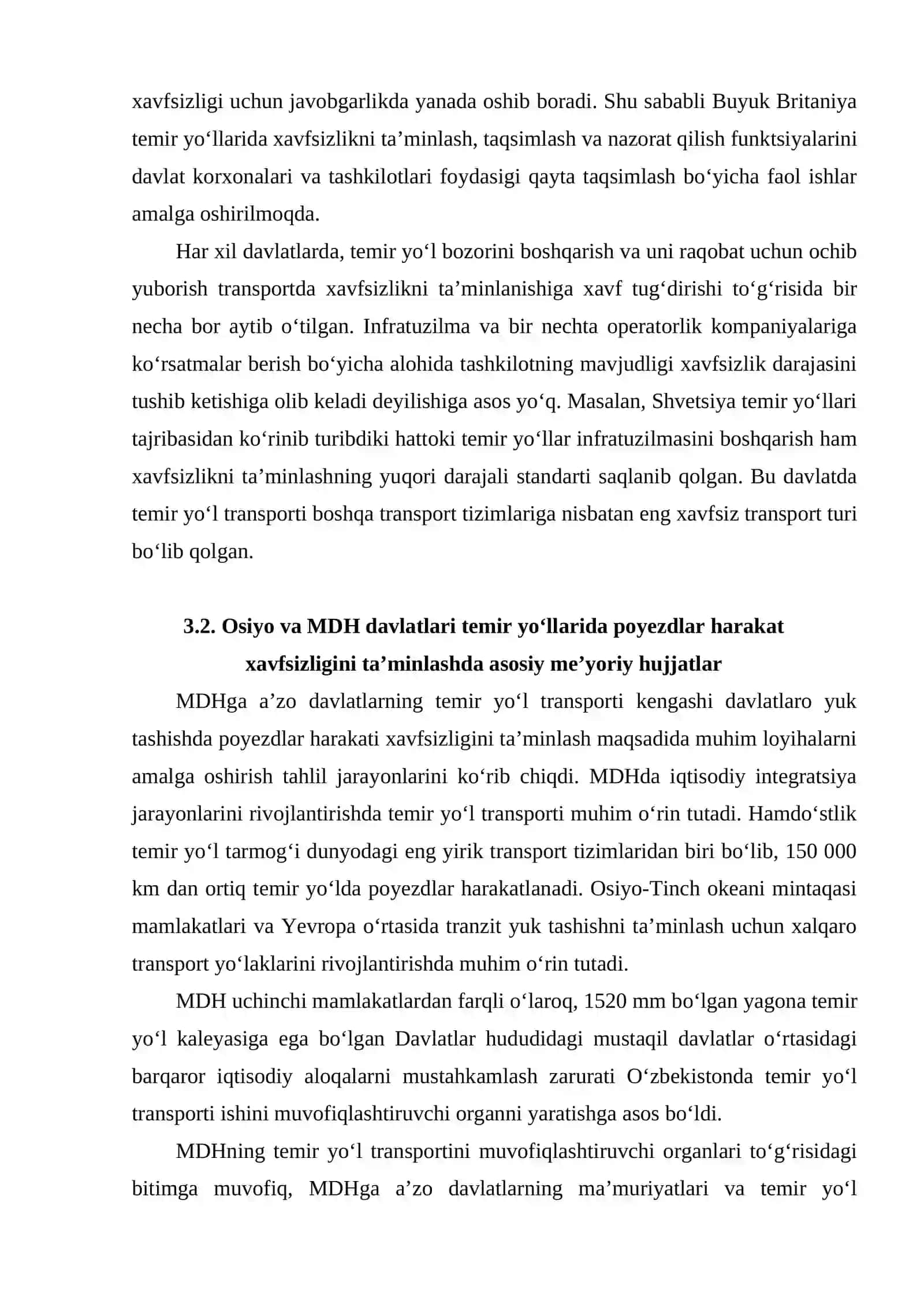 Yevropa davlatlari temir yo‘llarida poyezdlar harakat xavfsizligini ta’minlashda asosiy me’yoriy hujjatlar 4