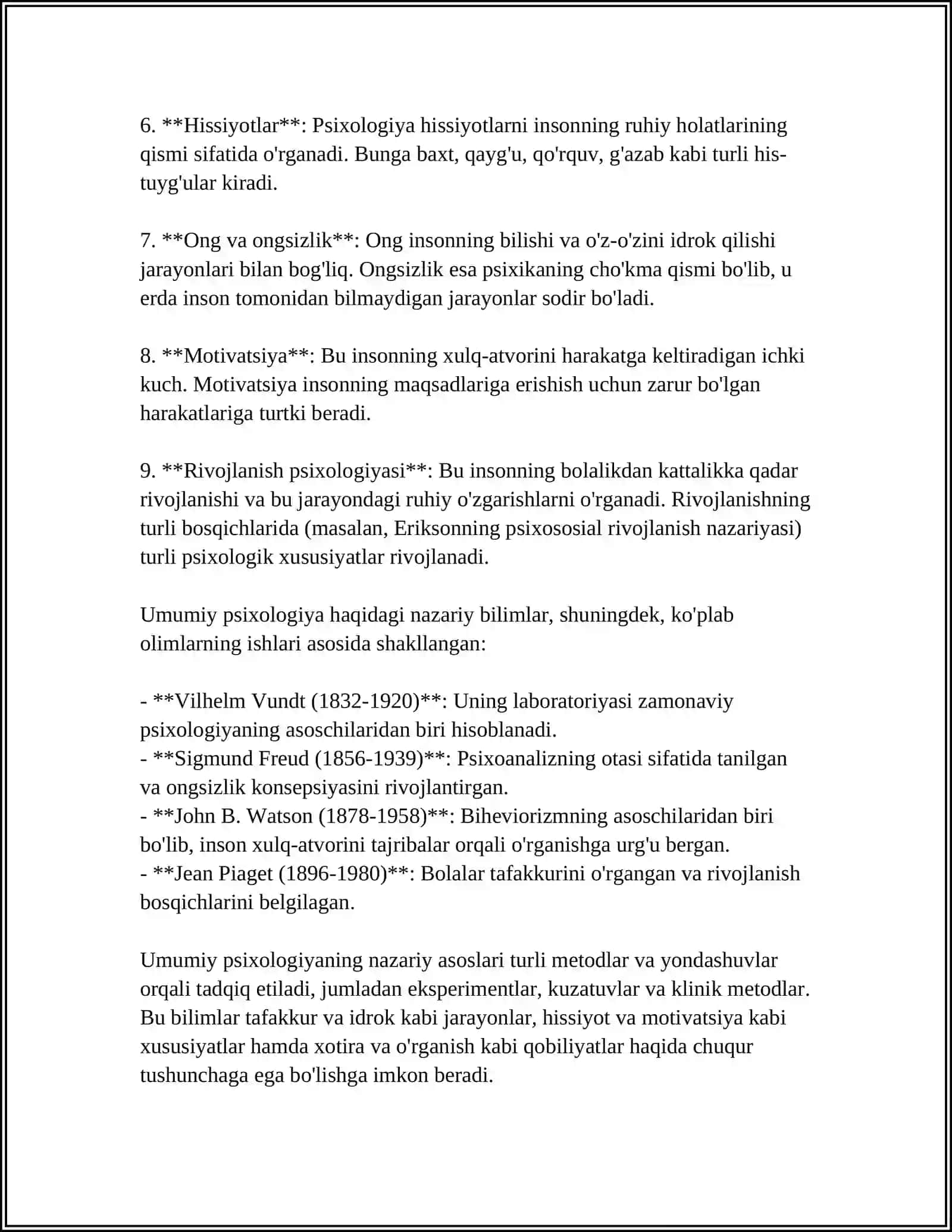 UMUMIY PSIXOLOGIYANING ZAMONAVIY METODOLOGIYASI 4