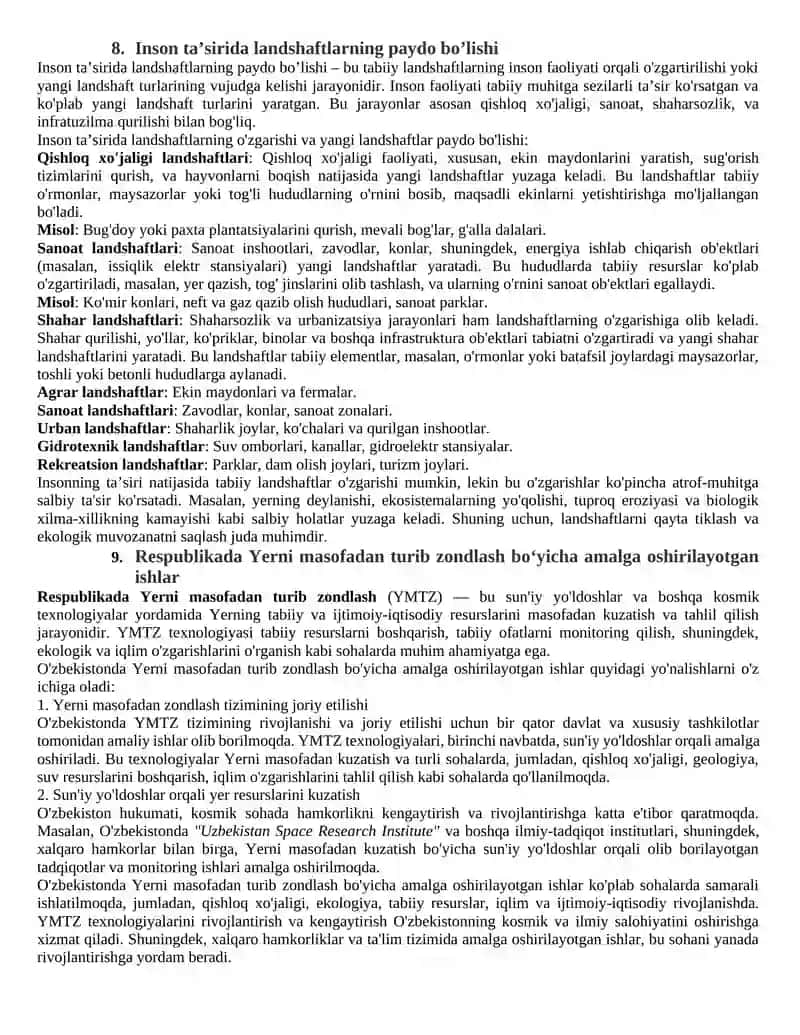 Kosmik geodeziya faning maqsad va vazifalari 4