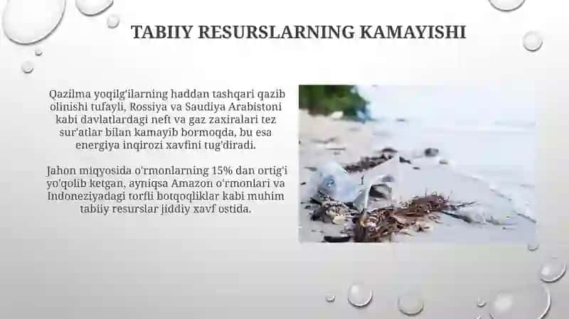 Xozirgi zamonning ekologik muammolari 4