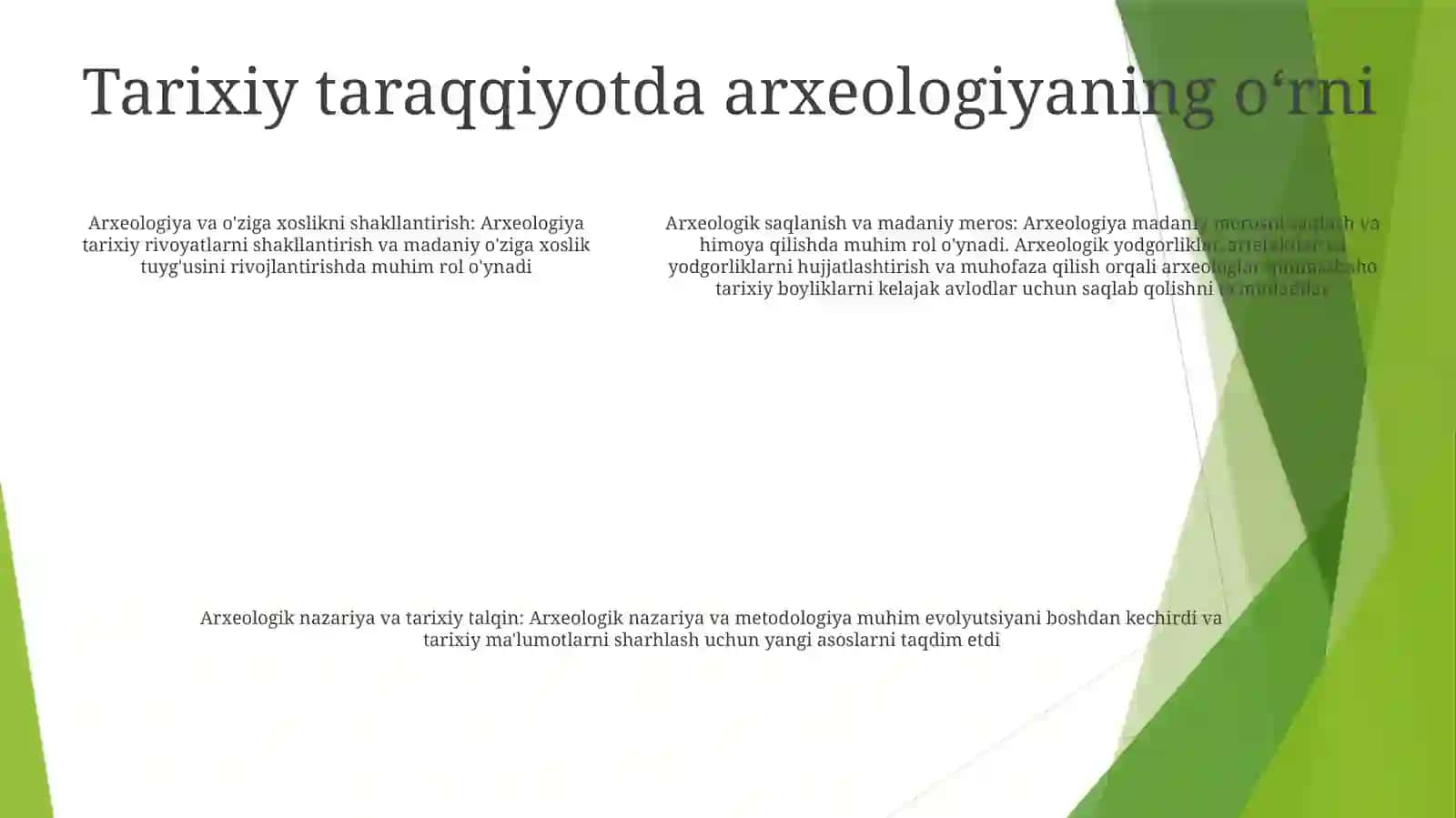 Jamiyat Taraqqiyotida Tarixning Mazmuni Yònalishi Va Konsepsiyalari 4
