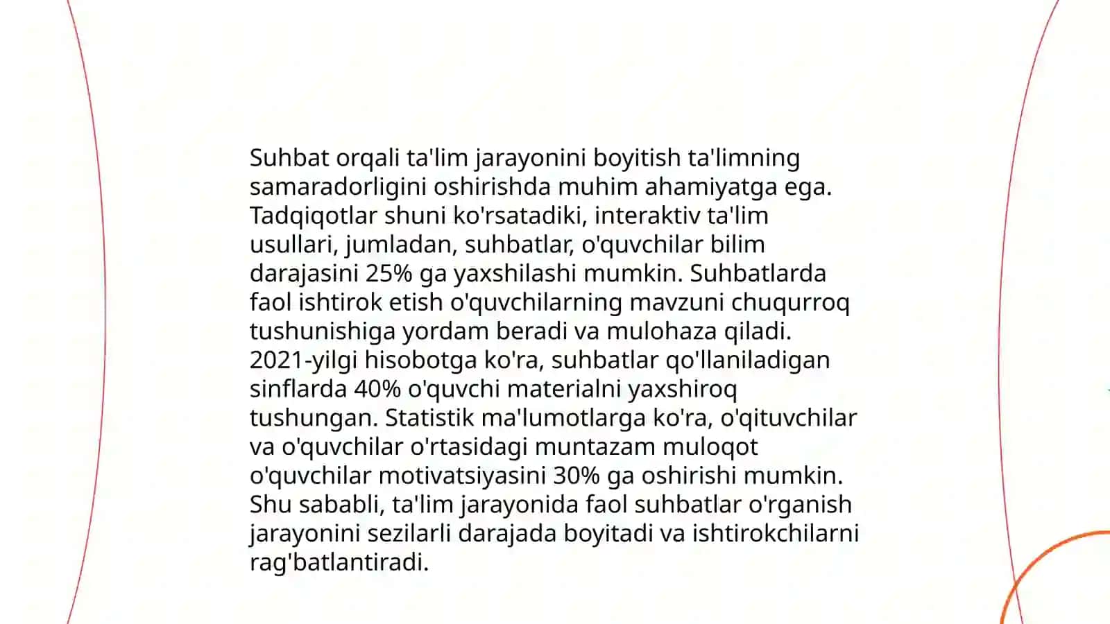 Kuzatish, suhbat, inson faoliyatini tahlil qilish pedagogik metodlar sifatida 4