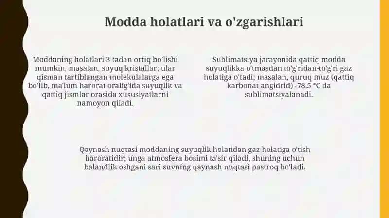Moddalar. Moddalarnibg almashinuvi 4