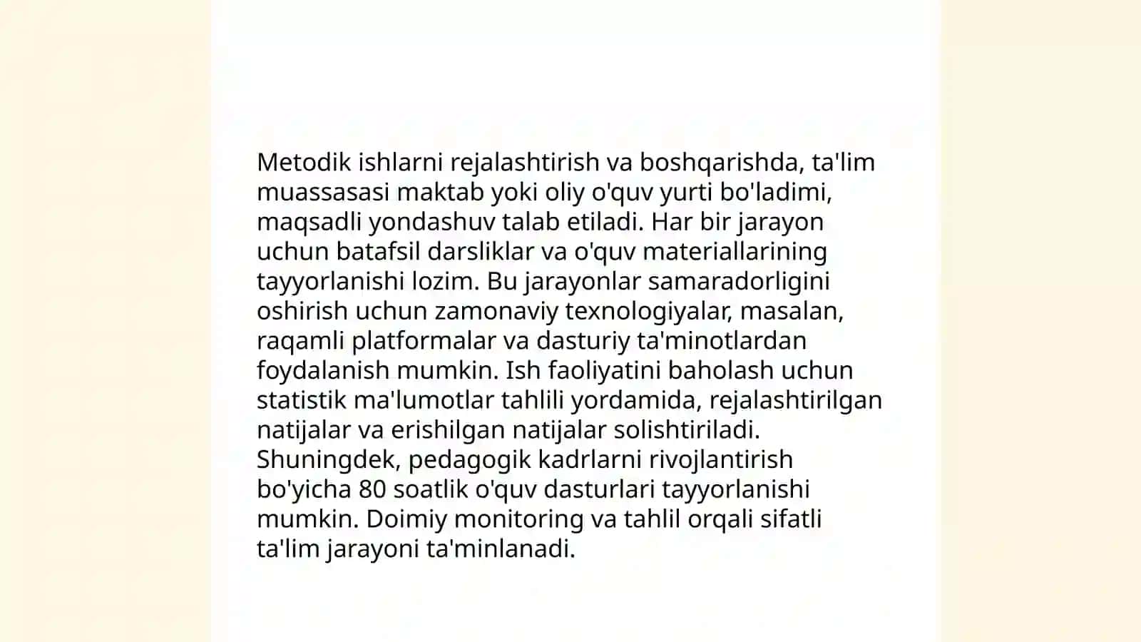 Ta'lim muassasasida metodik ishlarni tashkil etish 4
