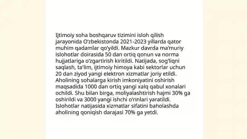 Mustaqillik yillarida davlat boshqaruvi tizimida amalga oshirilayotgan islohatlar 4