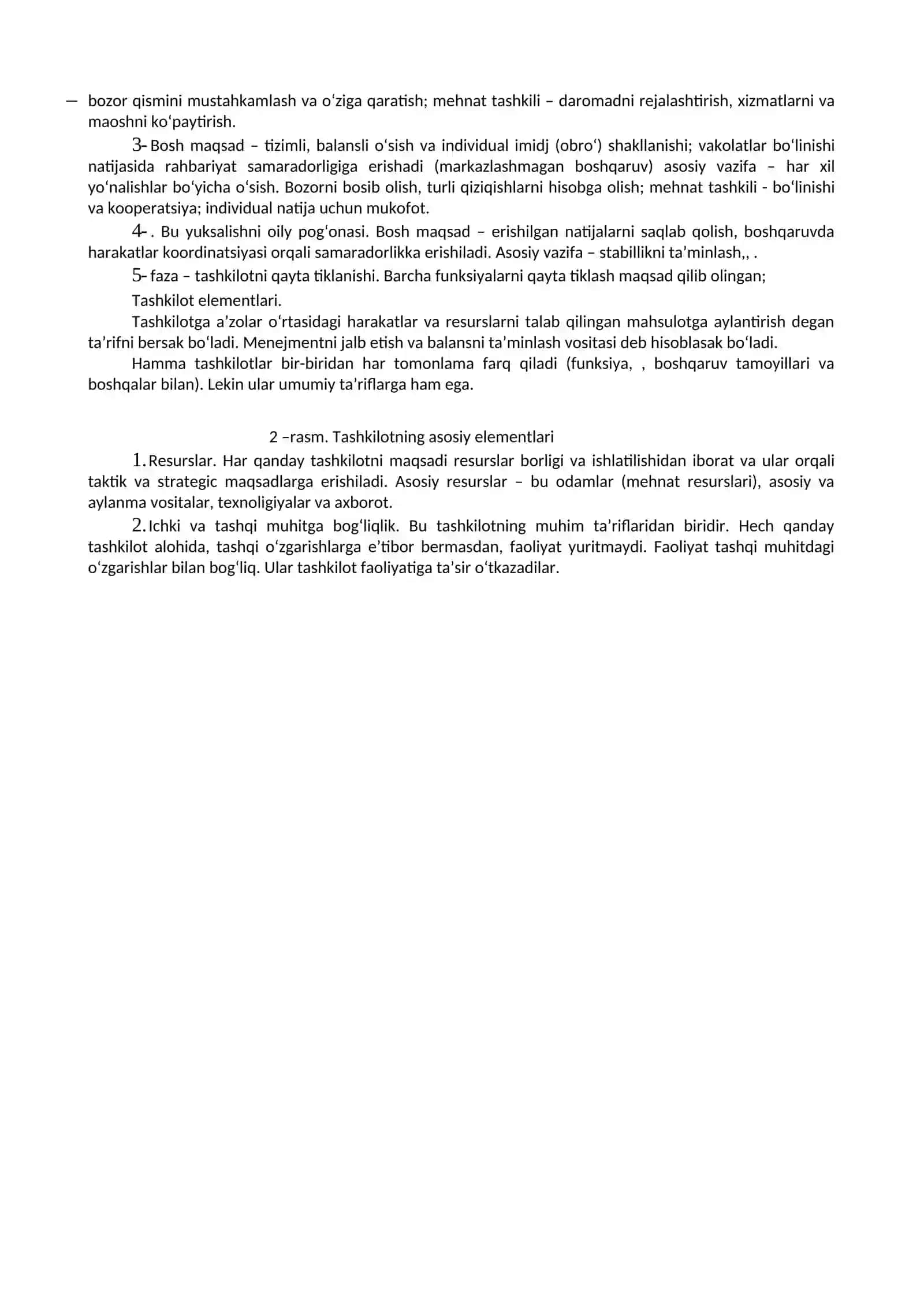 Tashkilotlar va ularni boshqarish 4