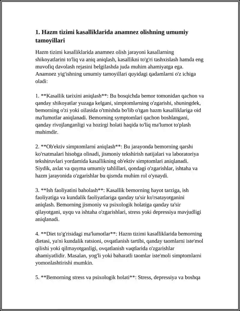 HAZM KASALLIKLARI BILAN KASALANGAN BEMORLARNI TEKSHIRISH USULLARI 4