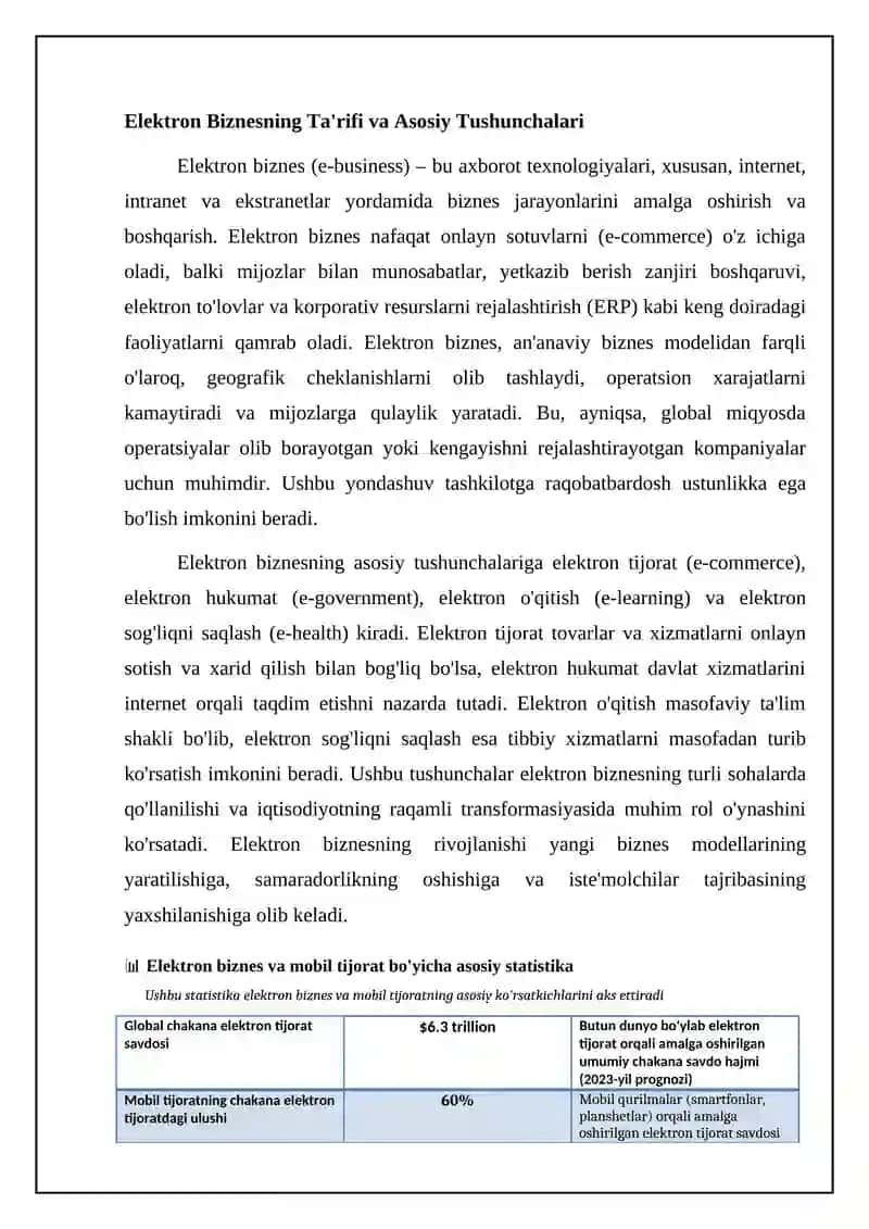 Elektron biznes va Mobil tijorat 4
