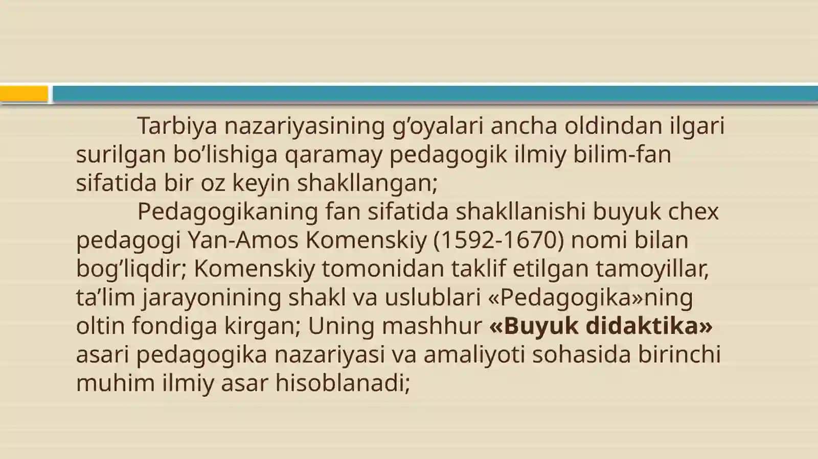 Pedagogika fanini predmeti, maqsadi va vazifalari 4