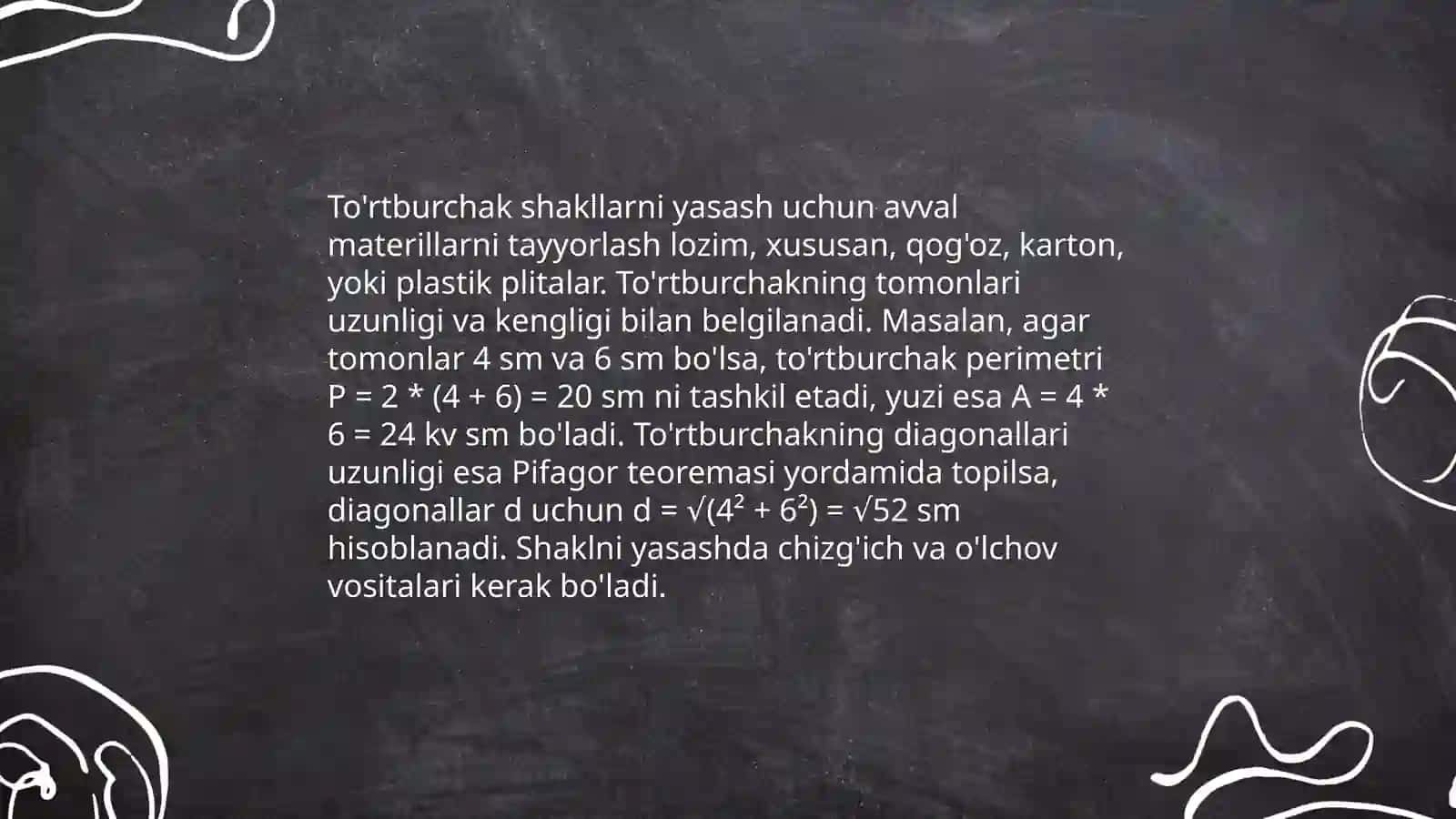 Turli xil burchaklarni va joylarni shakllantirish 4