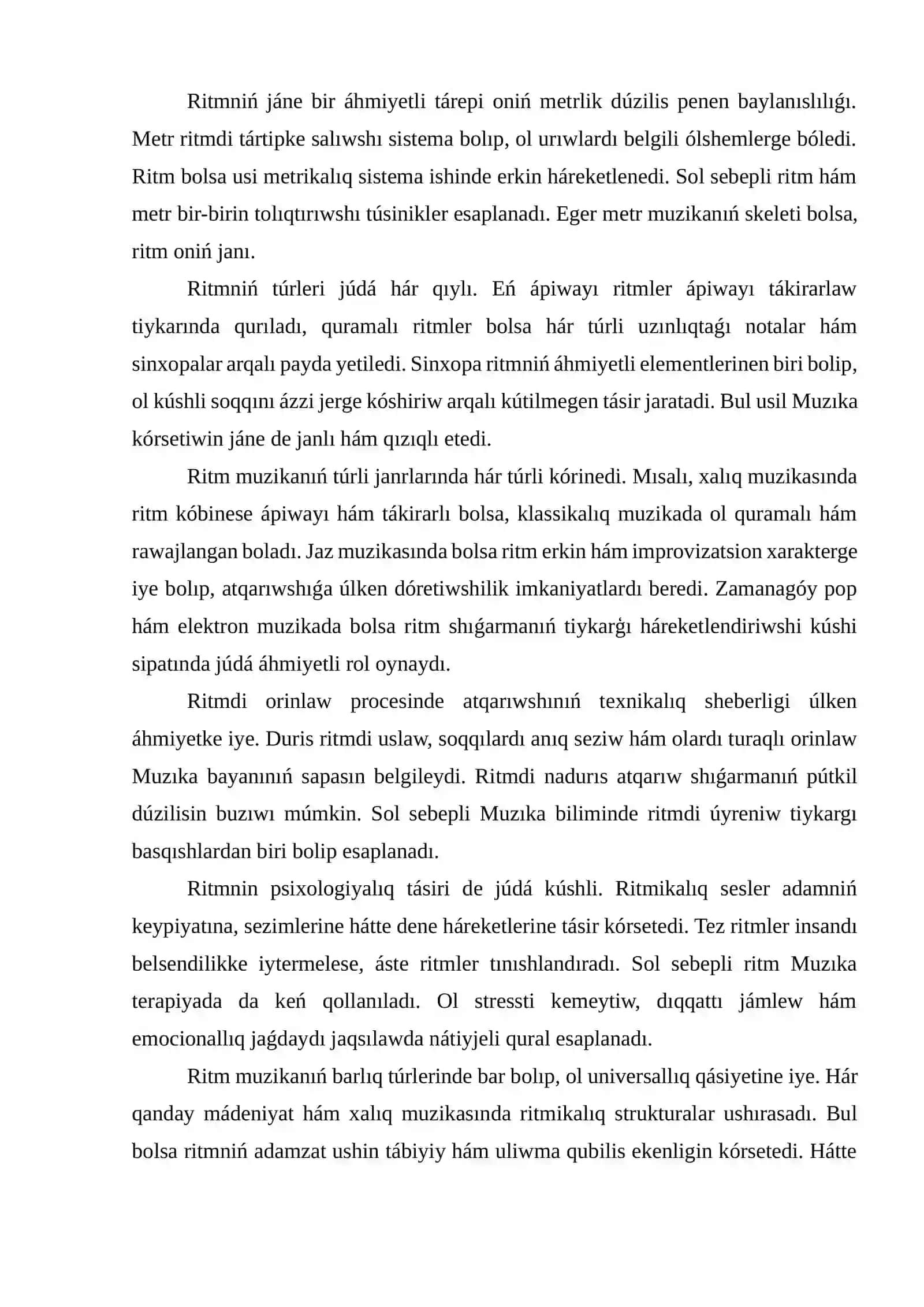 Ritm hám metr 4