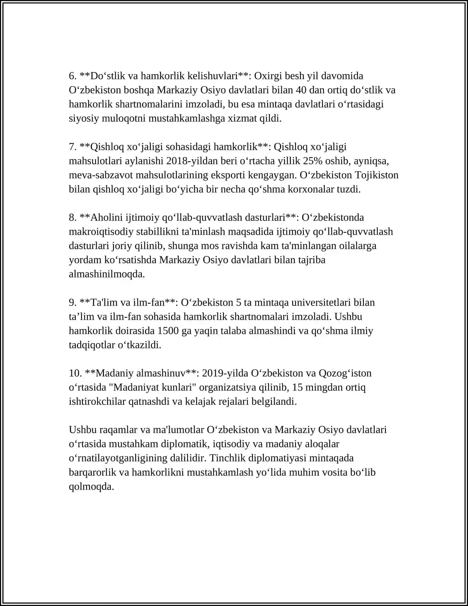 O'zbekiston va Markaziy Osiyoda tinchlik diplomatiyasi 4