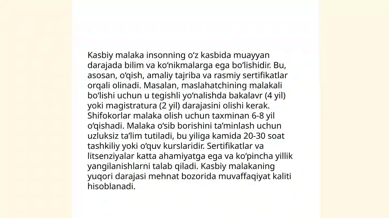 Shaxsning malaka va odatlari 4