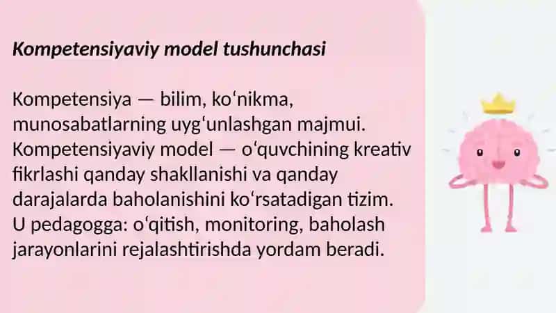 Kreativ fikrlashning kompetensiyaviy modeli 4