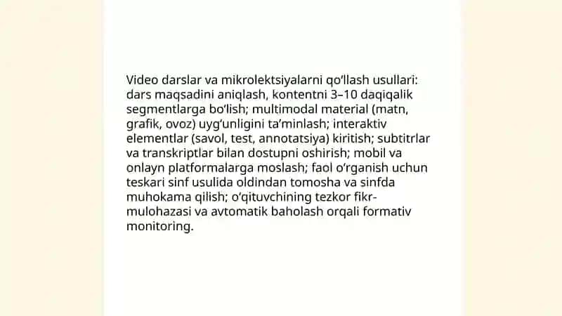 Multimediali oʻqitish usullari 4