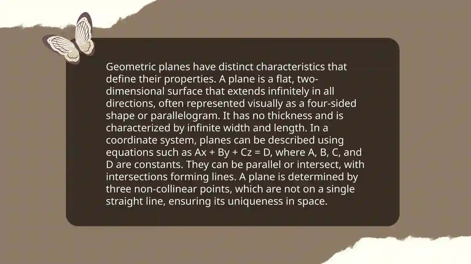 Plane and Plan 4