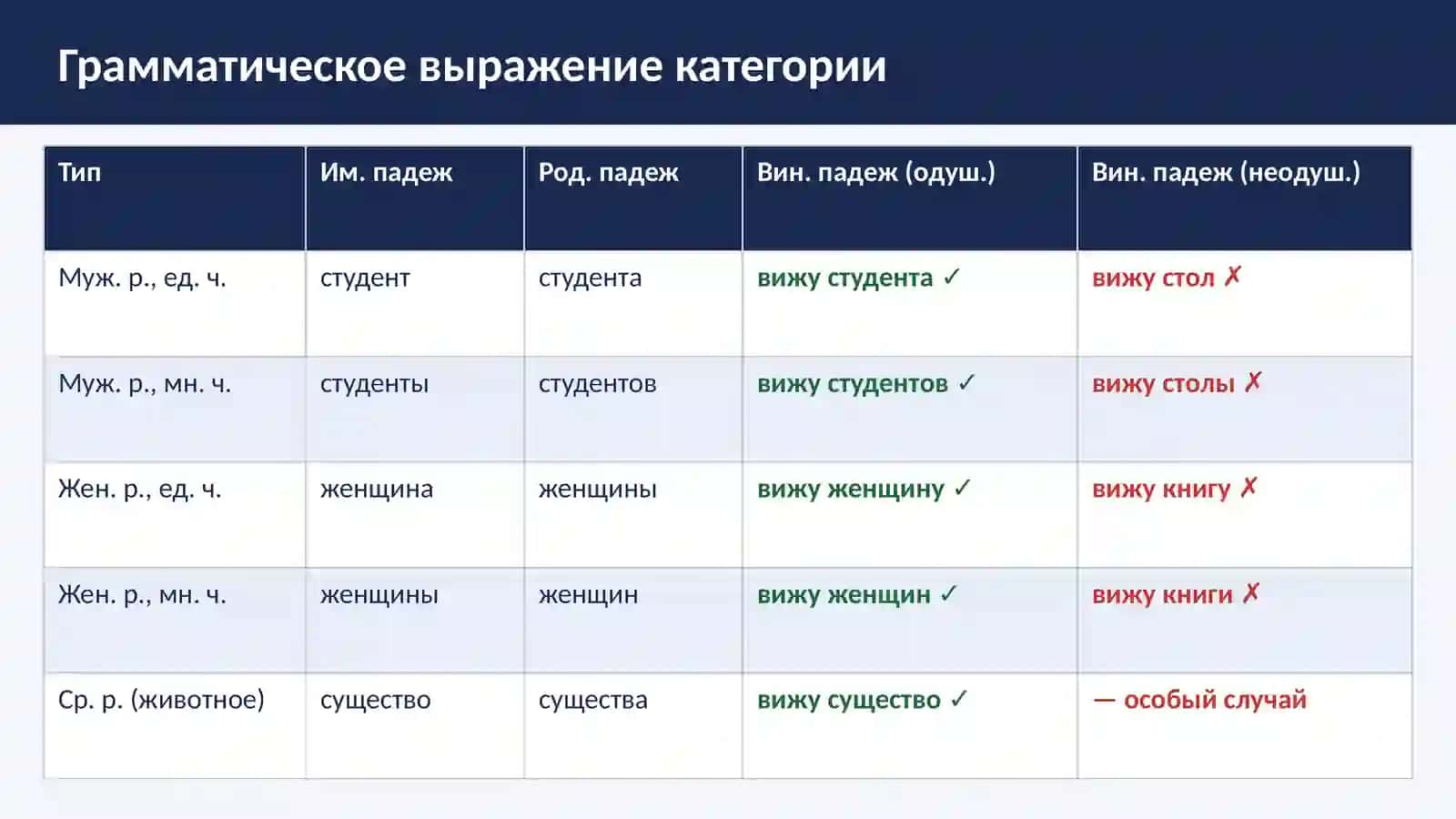Категория одушевлённости/неодушевлённости 4