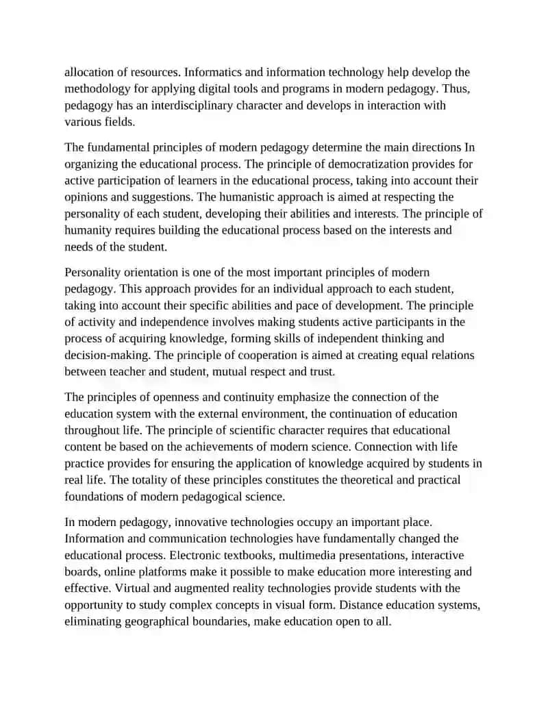 THE ESSENCE OF MODERN PEDAGOGICAL SCIENCE 4