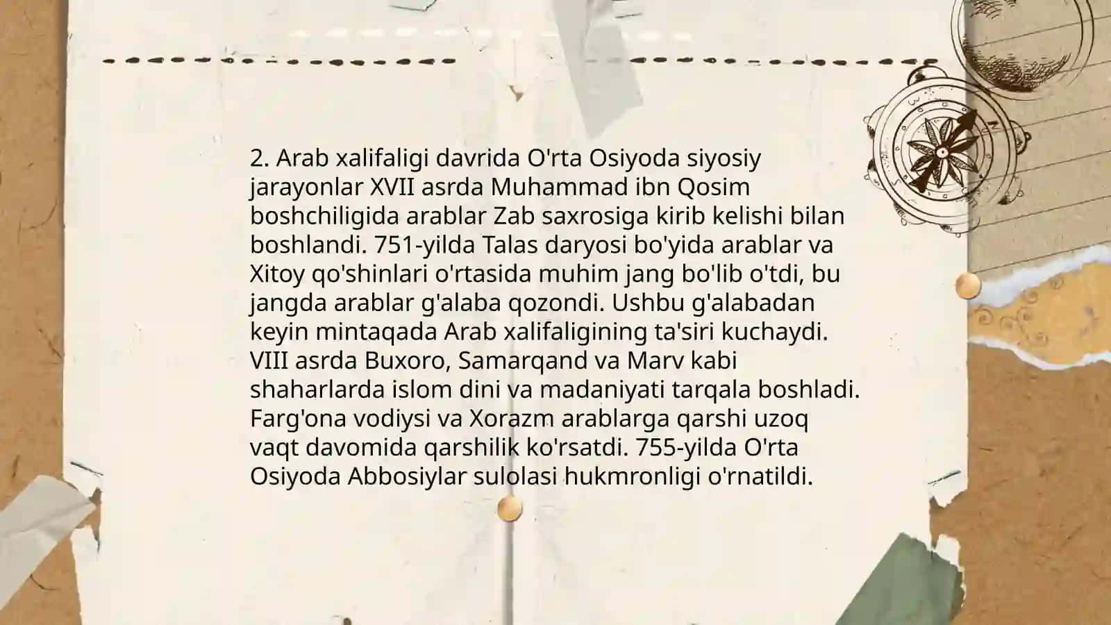 O’rta Osiyoning IX-XIII Asrlar tarixiga oid manbalar tahlili 4