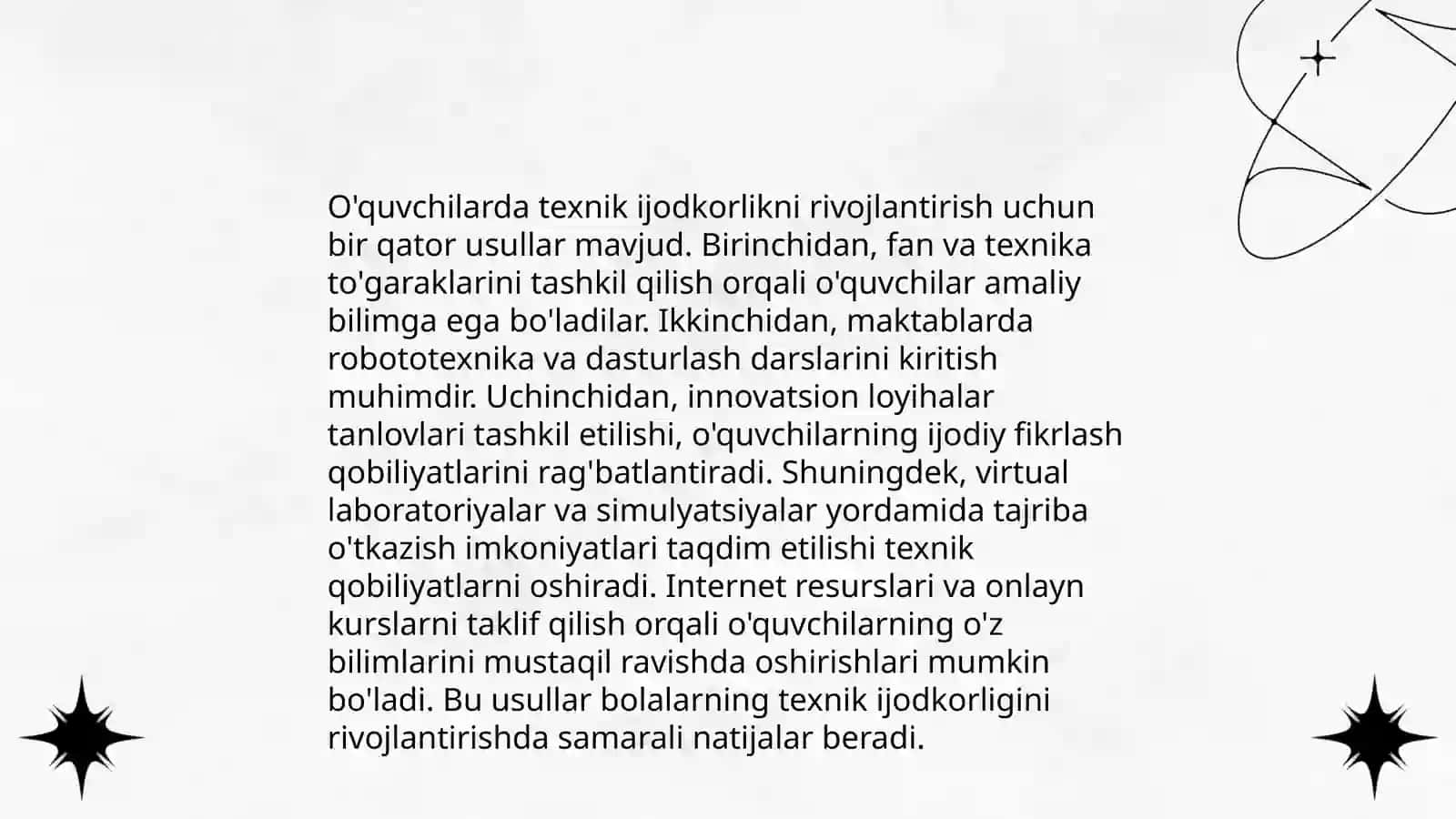 O'quvchilarning texnik ijodkorligini tashkiliy sistemasi 4