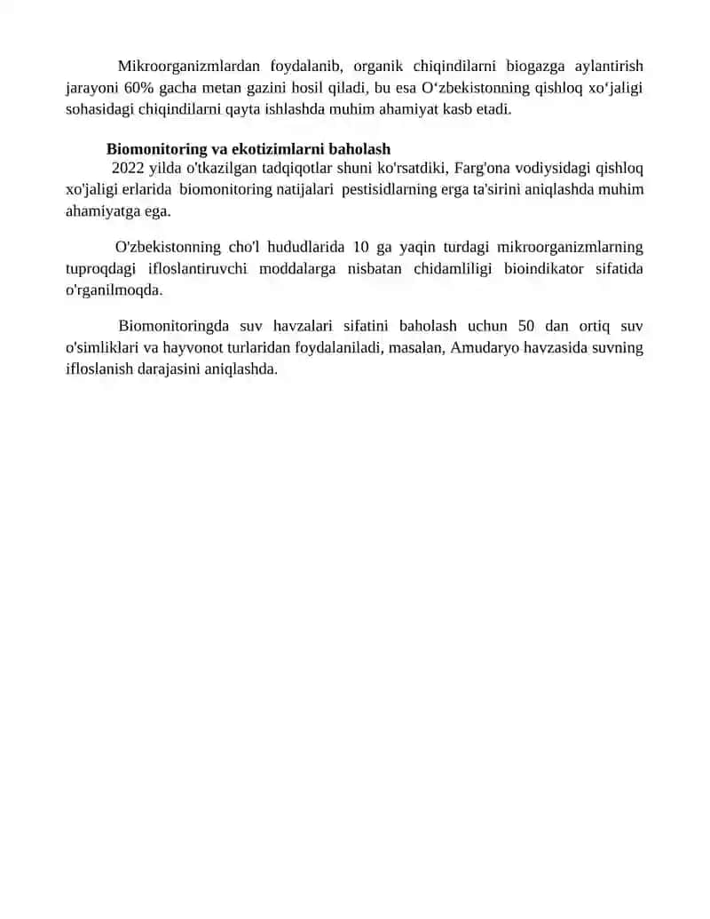 Atrof-muhitni muhofaza qilishda biotexnalogiyaning roli 4