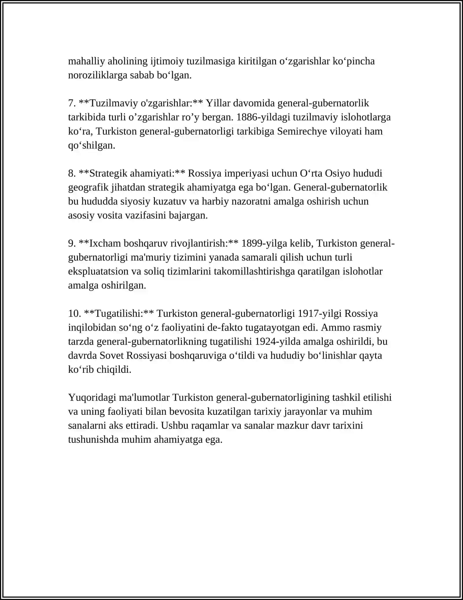 ROSSIYA IMPERIYASINING OʻRTA OSIYOGA HARBIY YURISHLARI 4