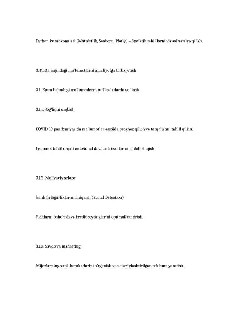 Katta hajmdagi ma'lumotlar tahlili 4