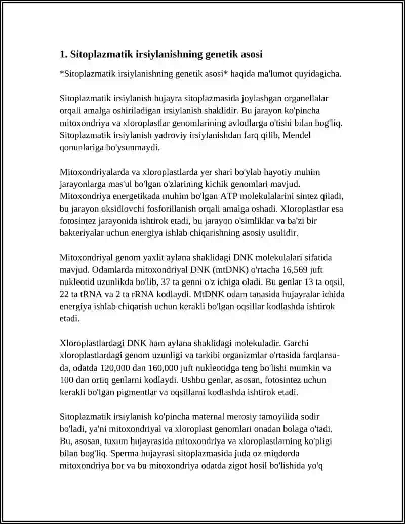 SITOPLAZMATIK IRSIYLANISHNING MOLEKULYAR ASOSLARI 4