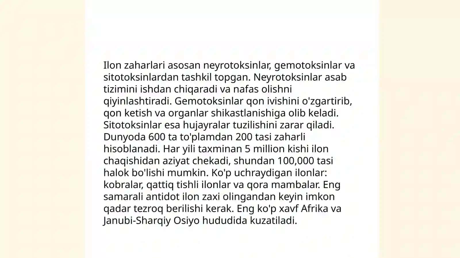 Hayvon zaharlari bilan zaharlanish 4
