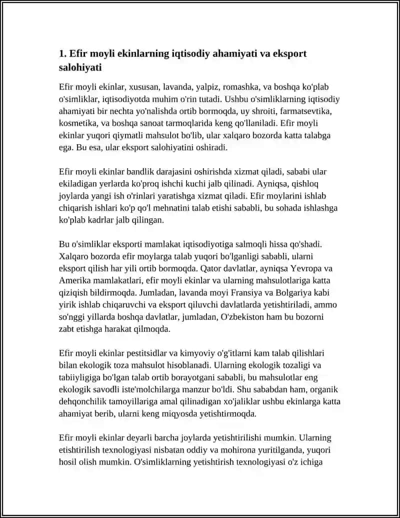 EFIRMOYLI EKINLAR AHAMIYATI BIOLOGIYASI VA YETISHTIRISH TEXNALOGIASI 4