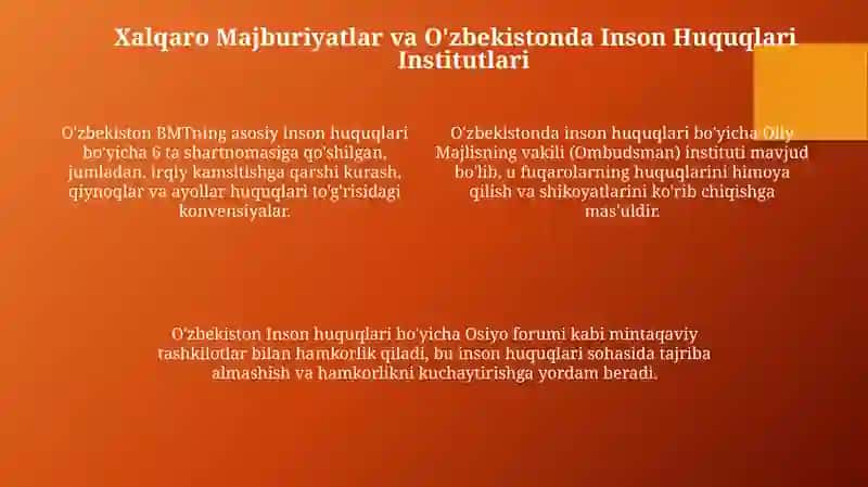 O'zbekistondagi inson huquqlari va erkinliklar kafolatining yaratilishi 4