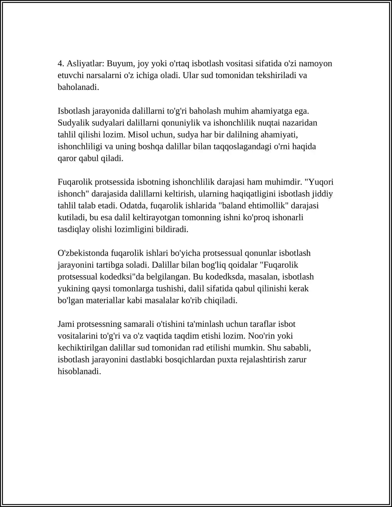 FUQAROLIK PROTSESSIDA ISBOTLASH VA DALILLAR 4
