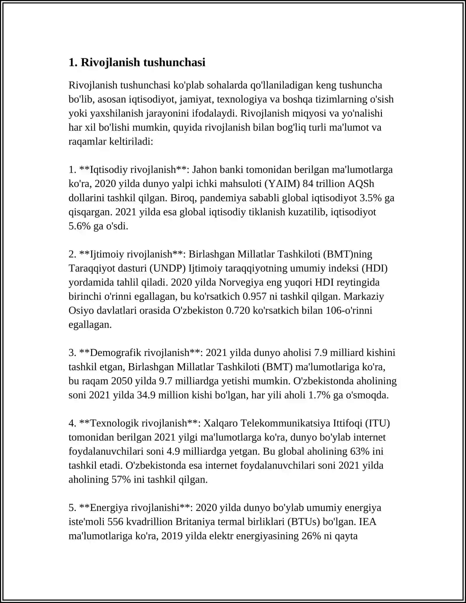 RIVOJLANISHNING UMUMIY QONUNLARI VA KATEGORIYALARI 4