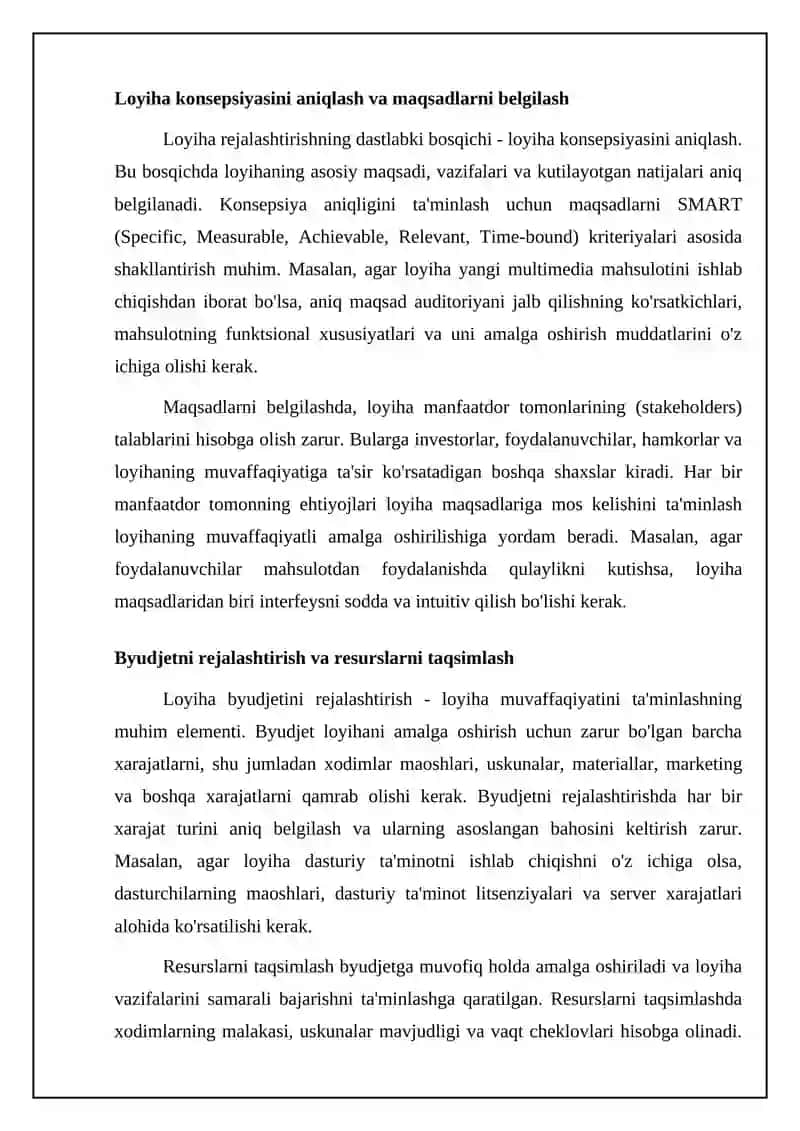 MEDIA LOYIHANI ISHLAB CHIQISH VA TAQDIM ETISH 4