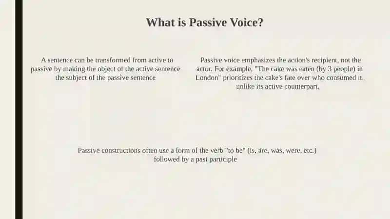 Active and Passive Voice in English Grammar 4
