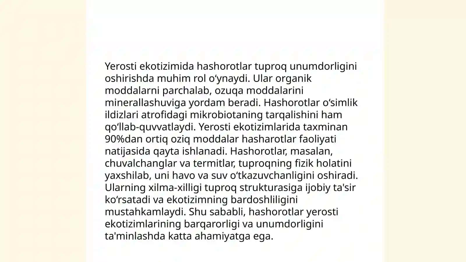Yerosti hashorotlarining xilma-xilligi 4