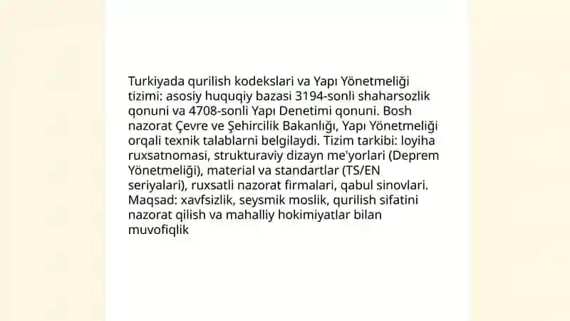 Turkiya qurilishi va normativ hujjatlari 4