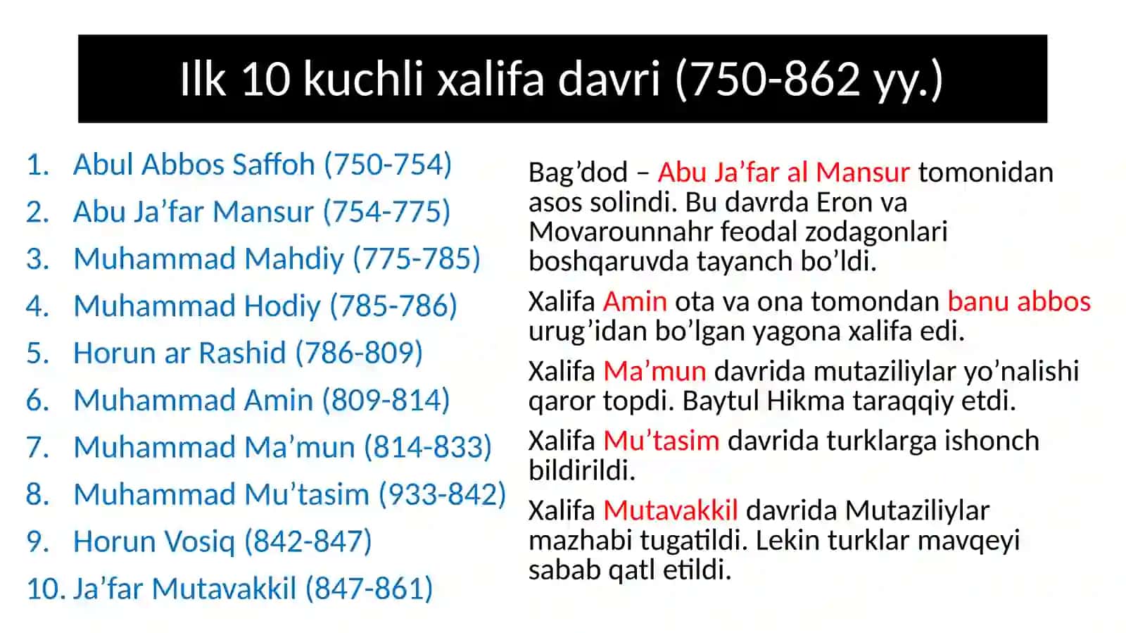 Ilko’ntaxalifadavri(750-862yy.) 4