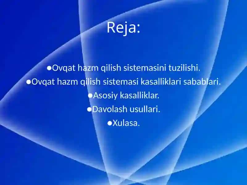 Ovqat hazm qilish sistemasikasalliklari 4