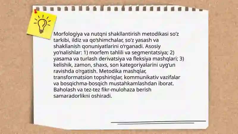 Nutqning grammatik tuzilishi va uni shakllantirish metodikasi 4