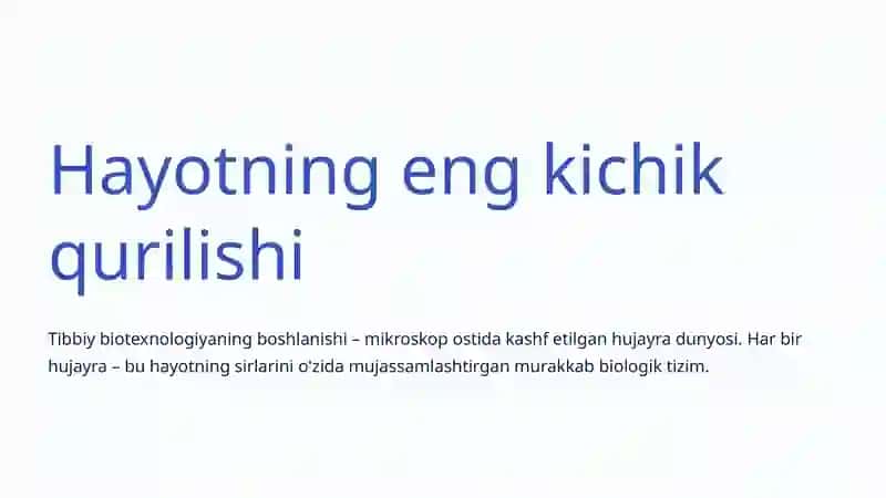 Tibbiy Biotexnologiya: Inson Salomatligi Uchun Innovatsiyalar 4