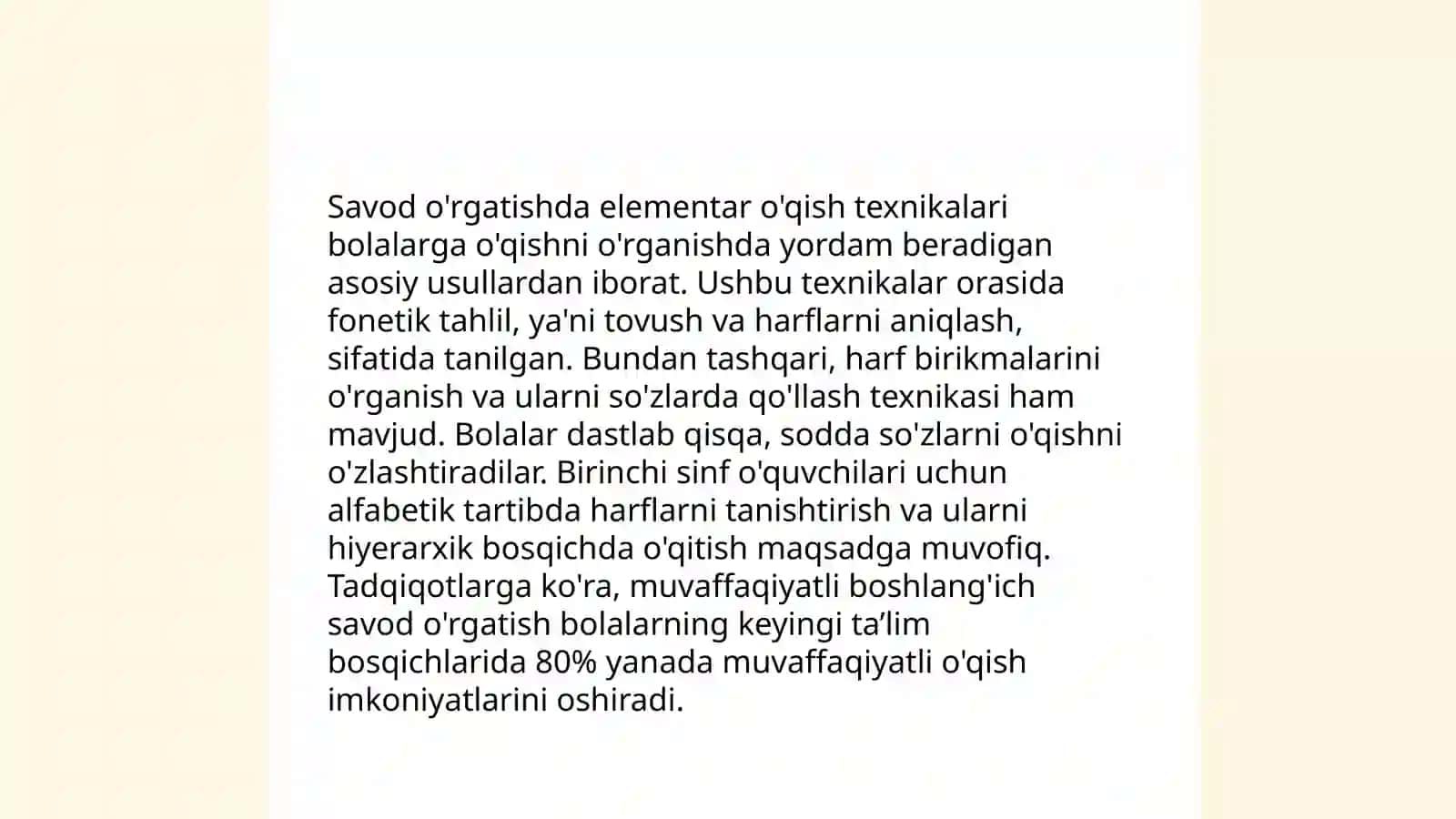 Bolalarni savod o'rgatishga tayyorlanish 4