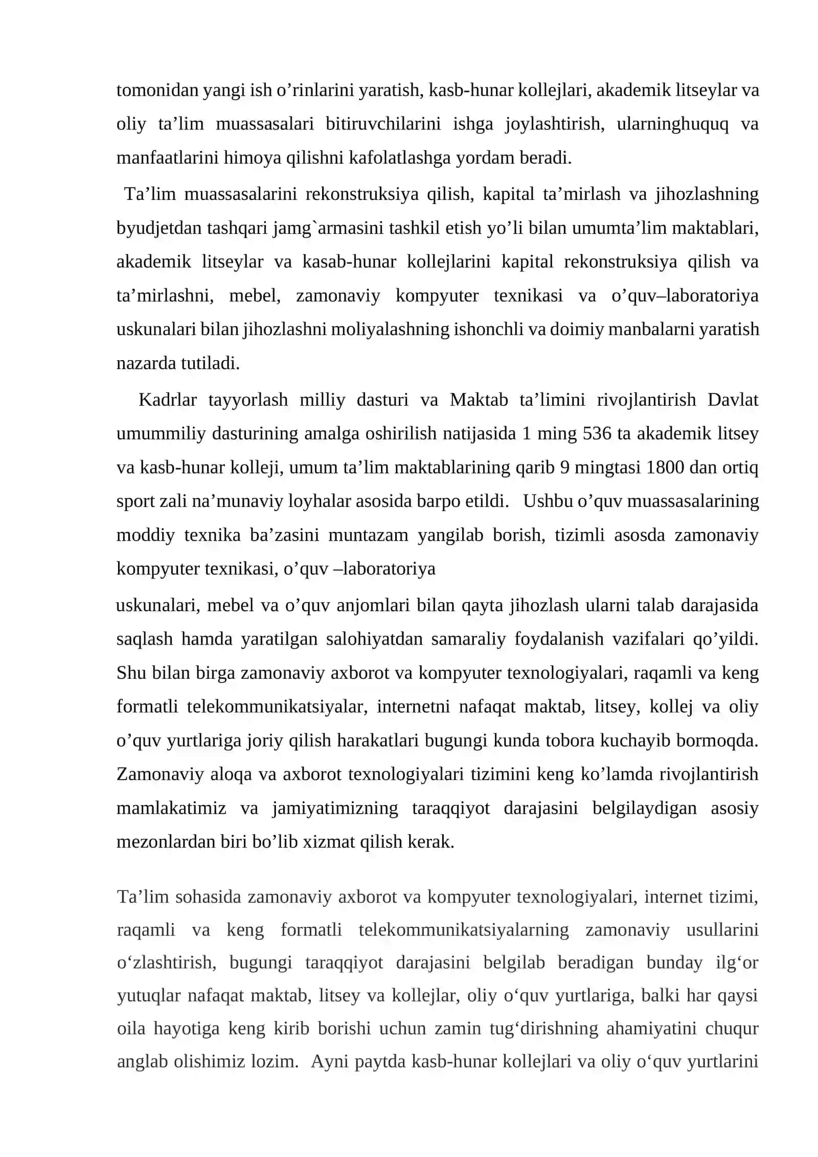 Kasb-hunar kollejlarida fizika fanining o’qitishning o’ziga xos jihatlari mavzusida kurs ishi 4