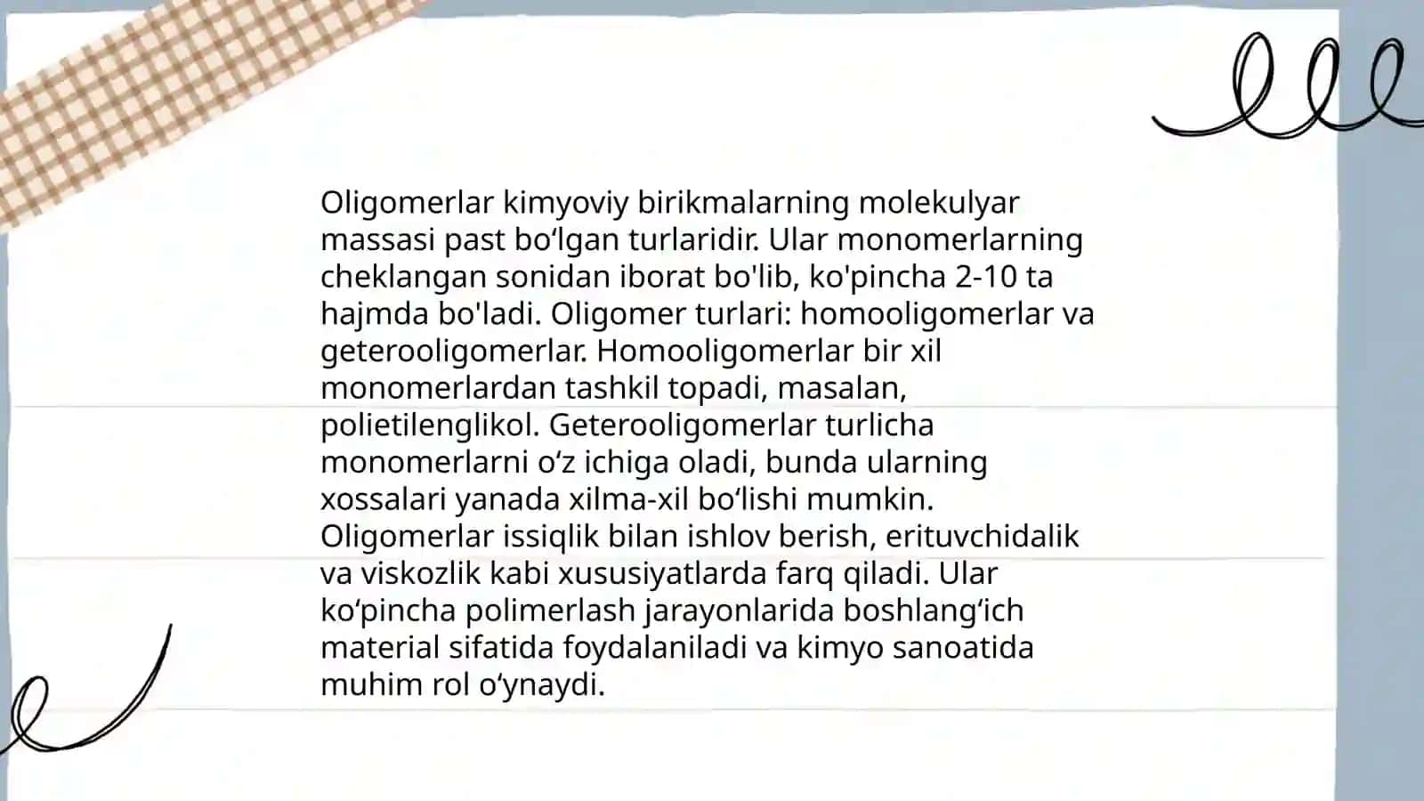 Oligomerizatsiya va uning ahamiyati 4