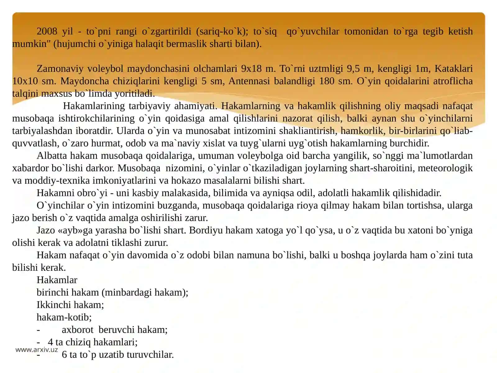 Voleybolo’yini qoidalari 4